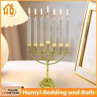 Homyl Hanukkah Menorah เชิงเทียน7หัวเทียนที่วางงานเลี้ยงงานแต่งงานที่บ้าน