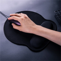 DELI Memory Cotton Mouse Pad Rubber With Wrist Rest Computer Mousepad Use For MacBook Pc Computer Desk Accessories Comfortable