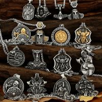 Stainless Steel Viking Rune Viking Scandinavian Multi Style Viking Style Necklace Pendant Mens Birthday Gift Factory Wholesale