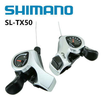 Shimano Tourney คันเกียร์ชิฟท์เกียร์นิ้วหัวแม่มือ TX50 3 6 7 18 21 Speed MTB สำหรับจักรยานเสือภูเขาชิฟท์เกียร์นิ้วหัวแม่มือ Plus