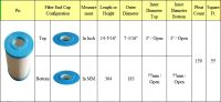 Emaux ตลับ CF-50สปาและสระว่ายน้ำอ่างน้ำร้อนกรองเปลี่ยนขนาด364.5X183MM