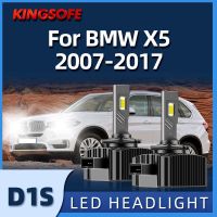 ไฟหน้ารถมอเตอร์ไซค์แบบ Led D1s รถยนต์2ชิ้นที่40000lm ไฟสูงต่ำหลอดไฟสำหรับ Bmw X5 2007 2008 2009 2010 2011 2012 2013 2014 2015 2016 2017