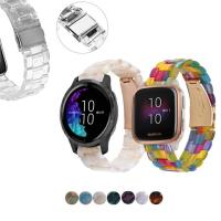 ™✽ 20mm 22mm Transparent Resin Strap Band for Garmin Venu SQ Strap Forerunner 245 645 music Vivoactive 3