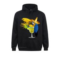 Sudadera con capucha de loro en Margarita para hombre, suéter de estilo chino, vacaciones tropicales, de vidrio potable, estilo japonés, para otoño