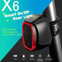 MEILAN X6 Smart Bicycle Taillight Rear bike light bicycle Auto Start Stop ke Sensing Cycling led ke Detected Tail Lights