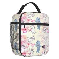 ✁✺❣ Adorable Marie Cat Insulated Lunch Bag for Women Portable Cartoon Girly Kitten Cooler Thermal Lunch Box Kids School Children