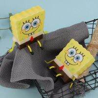 Kawaii Spongebobs Sponge Kitchen Dishwashing Cleaning Sponge Cute Acrylic Kitchen Drain Rack Wipe Sink Household Accessories Cups  Mugs Saucers