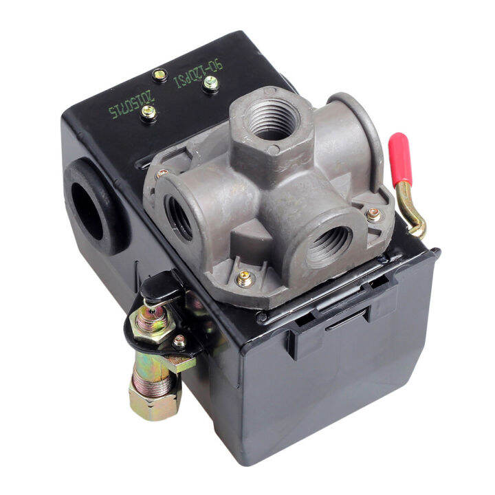 Air Compressor Pressure Switch Control Valve 120PSI 4 Port Unloader On ...