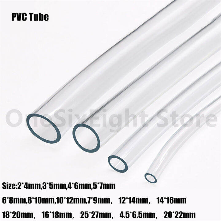 2 25mm PVC Tube Clear Plastic Hose Pipe Tube Fuel Water Car Aquariums