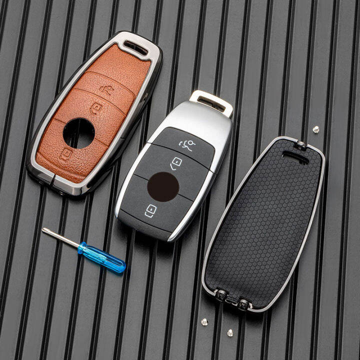 alloy-leather-key-case-for-mercedes-benz-class-c-a-e-s-g-220-amg-eqa-eqb-eqc-gla-glb-glc-cle-cla-w205-car-key-cover-keychains