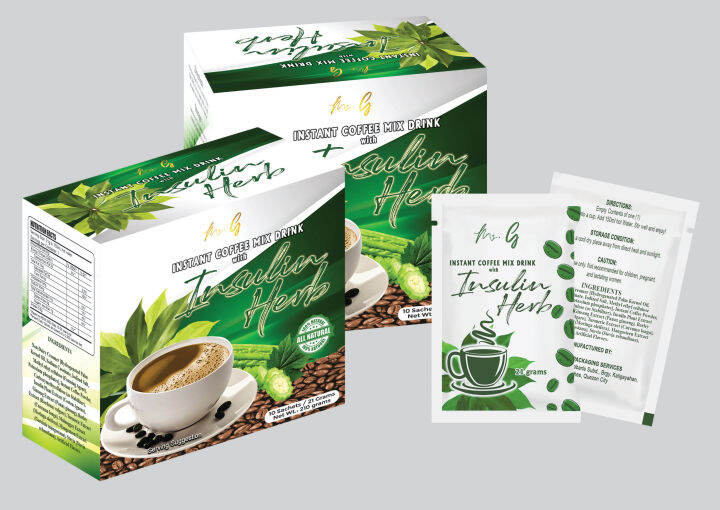 INSTANT COFFEE MIX DRINK WITH INSULIN HERB by MS. G (ORIGINAL) Lazada PH