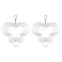 2 Pack Butterfly Sublimation Wind Spinner Blanks Hanging Spinners for Yards &amp; Garden