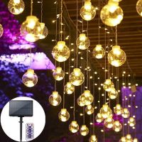 Solar LED String Lights Fairy Curtain Lamp Christmas Decoration for Home Outdoor Garland Noel Navidad Wedding Party Garden Decor