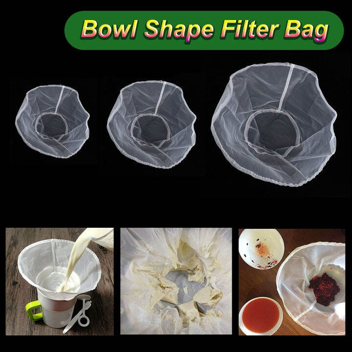 Reusable Fine Mesh Filter Bag Juice Soy Milk Tea Coffee Filter Bag