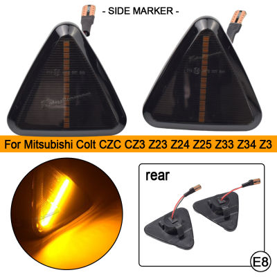 LED ด้านข้าง Fender แบบไดนามิกไฟเลี้ยว Marker โคมไฟสำหรับ Mitsubishi Colt CZC CZ3 Z23 Z24 Z25 Z33 Z3 2004-2012