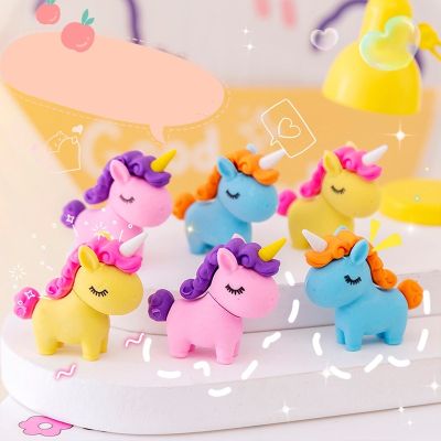 Cartoon Eraser Stationery Prizes Kindergarten Prizes Dummy Rubber Eraser Unicorn Eraser Stationery