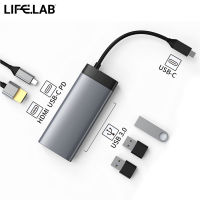 Lifelab BS5A USB-C 5in1 Multifunction Docking Station รับประกันสินค้า 3 เดือน