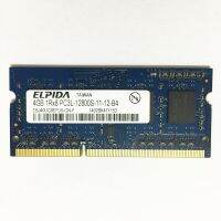 ELPIDA DDR3 RAMS 4Gb 1600MHz DDR3 4GB 1Rx8 PC3L-12800S-11 Ddr3หน่วยความจำแล็ปท็อป4GB 1600 Ram