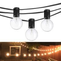 7.6M G40 Bulbs Patio Vintage Light 25Ft Edison Bulb Backyard Glass Lamp LED String 110V 220V Garland wedding holiday lamp