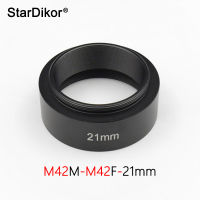 StarDikor M42-M42 (21mm) M42X0.75 Female Thread To M42X0.75 Male Thread escope Adapter Metal Ring For ZWOQHY Cameras