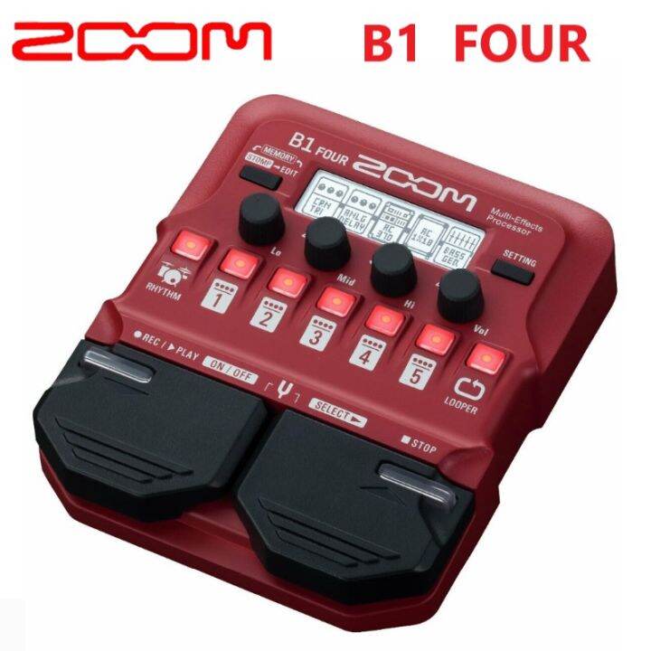 NEW ZOOM B1 Four bass guitar multi effect processors, guitar single