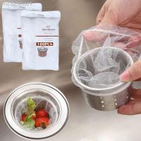 ☂ 100PCS Disposable Sink Filter Bag Sewer Hair Filter Elastic Polyester Mesh Bag Floor Drain Sink Garbage Filter Kitchen Cleaning