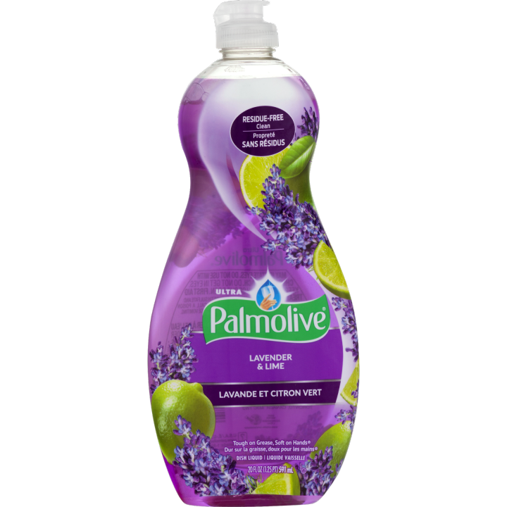 Palmolive Soft Touch LAVENDER & LIME Dishwashing Liquid 20 FL OZ / 591 mL, Instantly Cuts