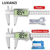 LUXIANZI สเตนเลสสตีลคาลิเปอร์ดิจิทัลไฟฟ้าขนาด6นิ้ว150/200นิ้วเครื่องมือวัดเวอร์เนียคาลิปเปอร์ดิจิตอล LCD