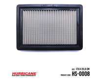 HURRICANE กรองอากาศสแตนเลส , ผ้าแดง Ford( Probe , Telstar ) Kia ( Mentor , Pride , Sportage ) Mazda ( 323 , 626 )HS-0008