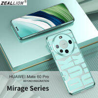 Zeallion เคสโทรศัพท์แบบใสแฟชั่นใหม่สำหรับ [Huawei Mate 60 Pro] เคสโทรศัพท์กันกระแทกลายตัวอักษร