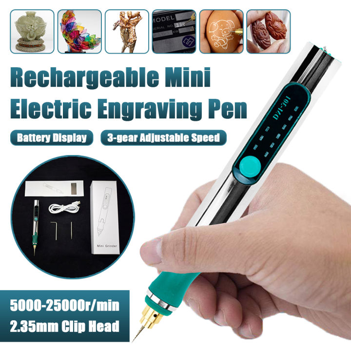USB Cordless Electric Grinder Drill Engraving Pen Rotary Engraver Hand  Tools 25W