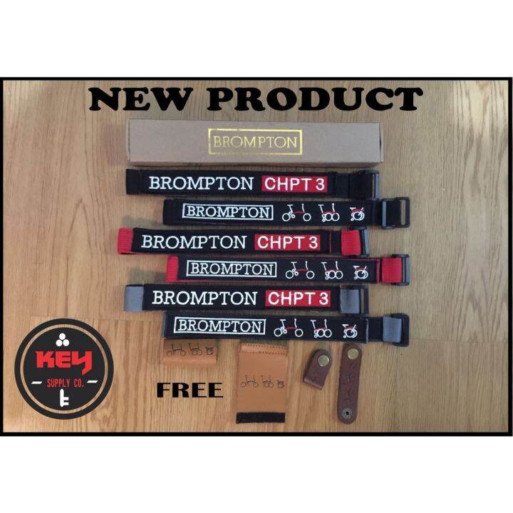 Brompton Embroidered Folding Bike velcro strap Lazada Singapore