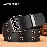 Fashion Metal Male Luxury Western Leather Wide Belt Buckle For Men Casual Vintage Waist Strap Pu Leather Belts 4.0 CM Waistband