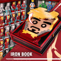 2023 เข้ากันได้กับ Building Blocks Marvel Collection Commemorative Handbook ครบชุดของเล่นประกอบสำหรับเด็กผู้ชายและเด็ก