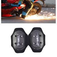 2Pcs Motorcycle Knee Pads Slider Spark Grinding Knee Bag Protector with 10/20 Button Universal Cycling Equipment Knee Shin Protection