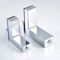 2pcs Adjustable Glass Clamp Solid Metal WoodGlass Shelf cket Wall Mount Shelf Clamp Clip Furniture Hardware Fittings