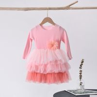 [COD] gradient dress autumn new baby princess big boy children little girl cake