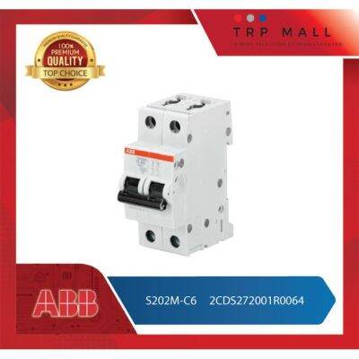 ( โปรโมชั่น++) คุ้มค่า ABB เมนเบรกเกอร์ เซอร์กิตเบรกเกอร์ 2 Pole ABB รุ่น S202M ขนาด 6A,10A,16A,20A,25A,32A,40A,50A,63A ราคาสุดคุ้ม เบรค เกอร์ ชุด เบรก เกอร์ วงจร เบรก เกอร์ เบรก เกอร์ 60a