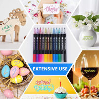 812 Colors Double Line Pen Outline Paint Marker Pens Diy Album Scrapbooking Metal Marker Highlighter Drawing Painting Doodling