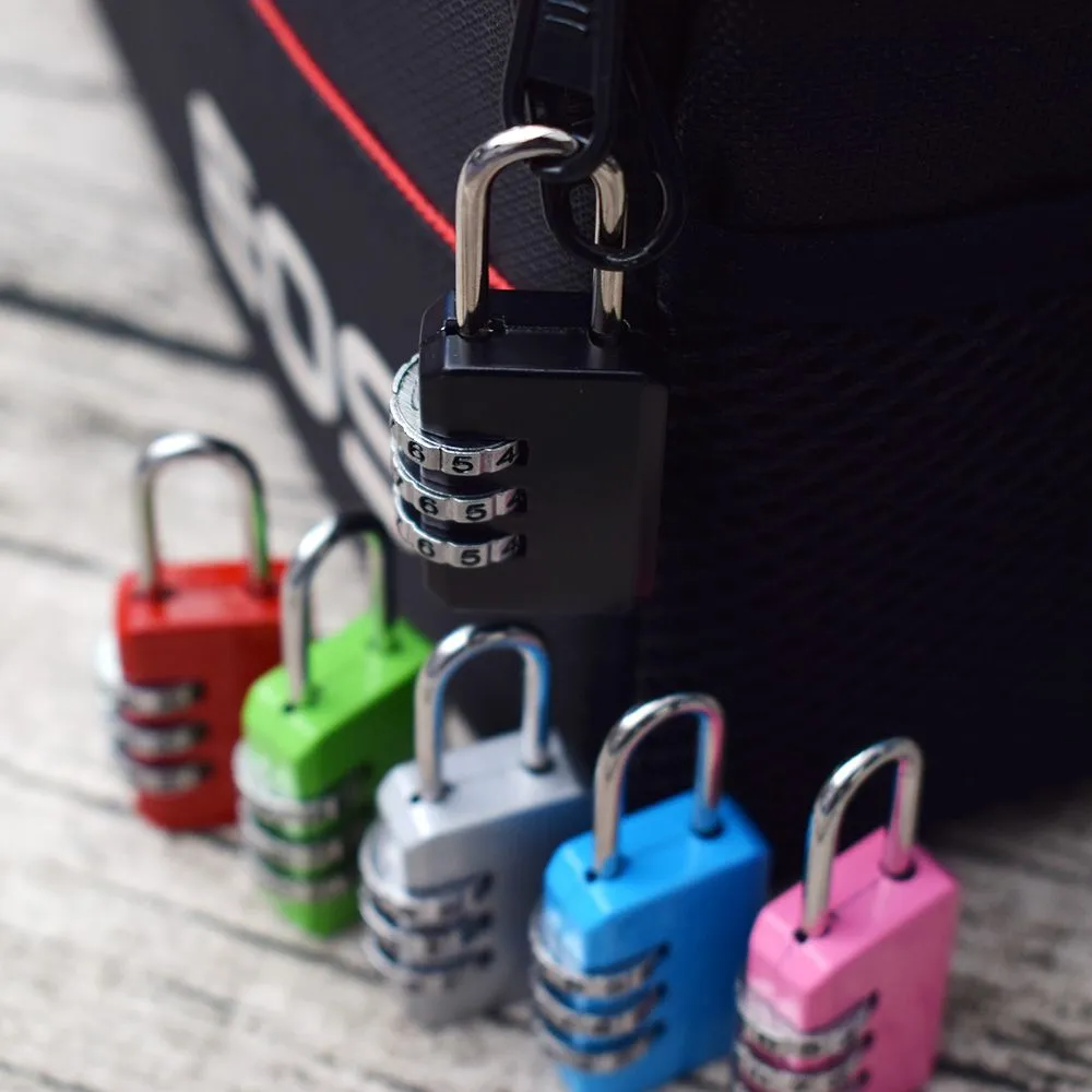 TSA Accepted Luggage Locks, Fosmon (3 Pack) Open Alert Indicator 3 Digit Combination  Padlock Codes with Alloy Body for Travel Bag, Suit Case, Lockers, Gym, Bike  Locks or Other - Amazon.com