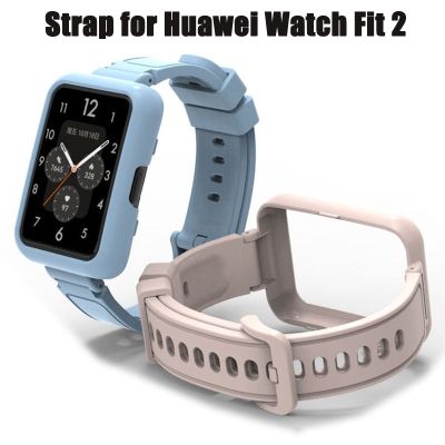 Strap+Case for Huawei Watch Fit 2 Smart Watch Bumper Cover Replacement Bracelect Wriststrap for Huawei Watch Fit 2 Strap Cases Cases