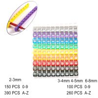 Wire Marker Tag Label Network Cable for Cat5e Cat6 Type Multicolor Number Letter Tidy Marking Stuck Cord Sleeve 2-8mm Organizer