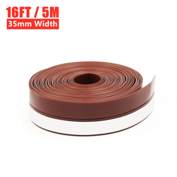 5M Door Bottom Seal Strip Weather Window Rubber Seal Weatherstrip Windproof Dust Self Adhesive Door Windshield Sealing Tape