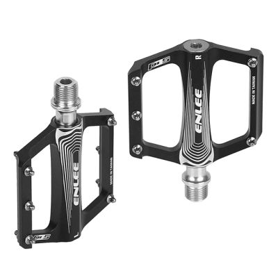 ENLEE N16 Folding Bike Pedals Aluminium Alloy Flat Bicycle Platform Pedals Mountain Bike DU Bearings Pedals Cycling Road Pedal