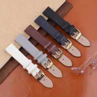 Leather Watch Strap for Women Quick Release Watch Band 12mm 14mm 16mm 18mm 20mm Replacement Gold Buckle