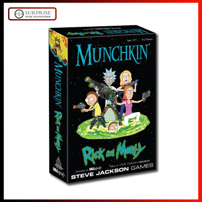 MUNCHKIN: เกมเกมกระดานบัตร Rick และ Morty