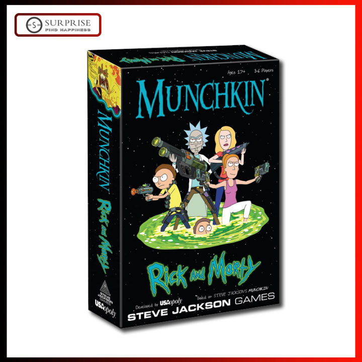 munchkin-เกมเกมกระดานบัตร-rick-และ-morty