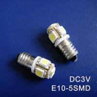 【☸2023 New☸】 yanjina85828158 สัญญาณเตือน E10คุณภาพสูง Dc3v Led ไฟบ่งบอก3V หลอดไฟพินบอลสำหรับเครื่องดนตรีไฟนำร่อง5ชิ้น/ล็อต