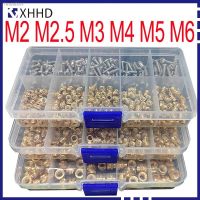 ✵✻ M2 M2.5 M3 M4 M5 M6 Brass Insert Nut and Screw Set Hot Knurled Heat Thread Copper Nuts 304 Stainless Steel Bolt Assortment Kit