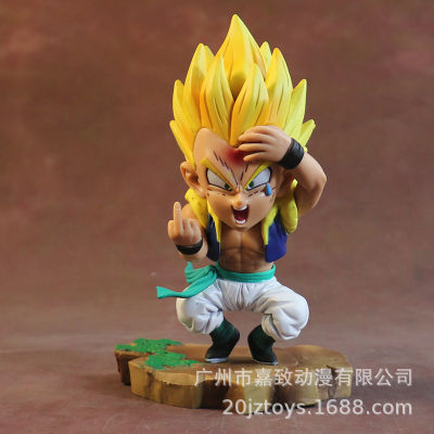 โมเดลดราก้อนบอล ฟิกเกอร์ โกเท็น ดราก้อนบอล model dragon ball figure Gotenks ผมทอง (14-16.5cm) (1) ของสะสม ของเล่น ของเล่นถูกๆ ของเล่นเด็ก 🇨🇳